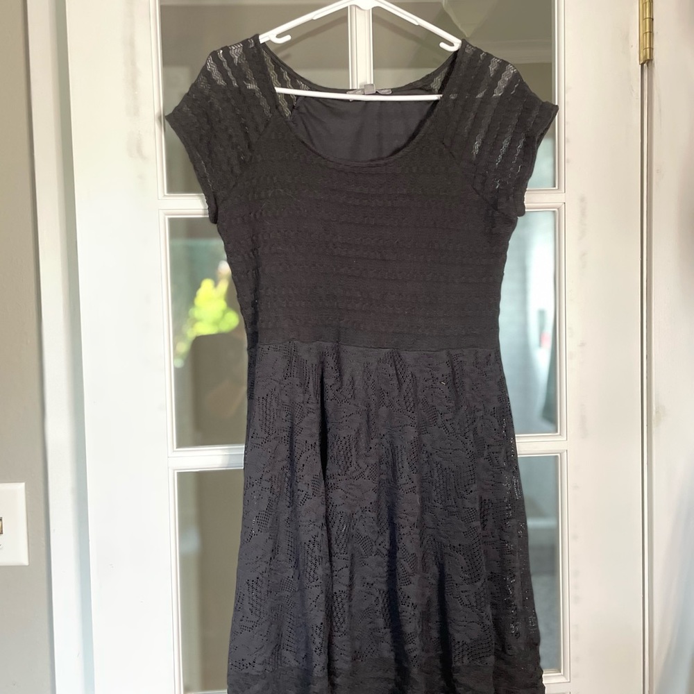 Black NY Collection lacy stretch dress large